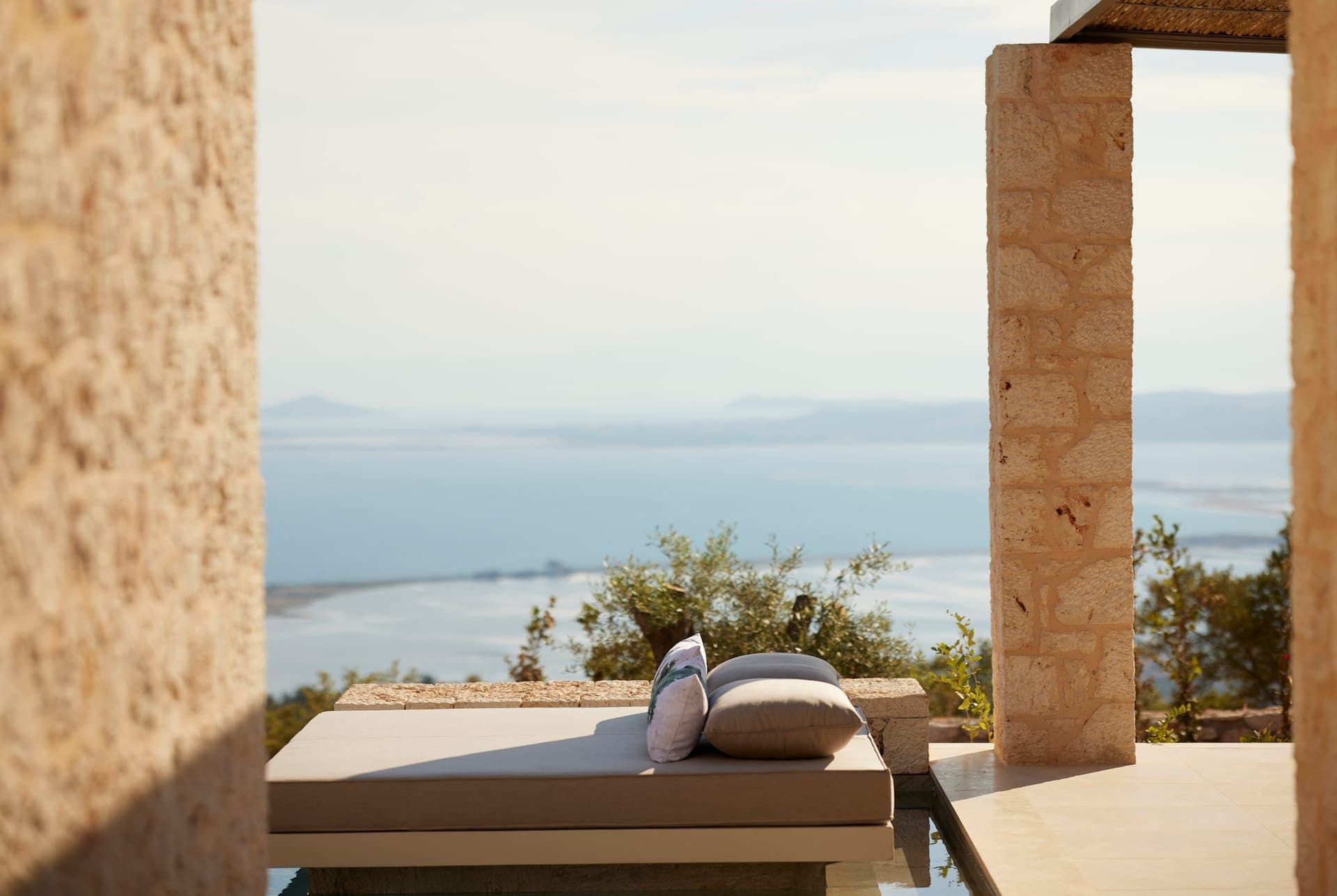 Premium two-bedroom, two-bathroom villa with private heated pool and panoramic sea views.