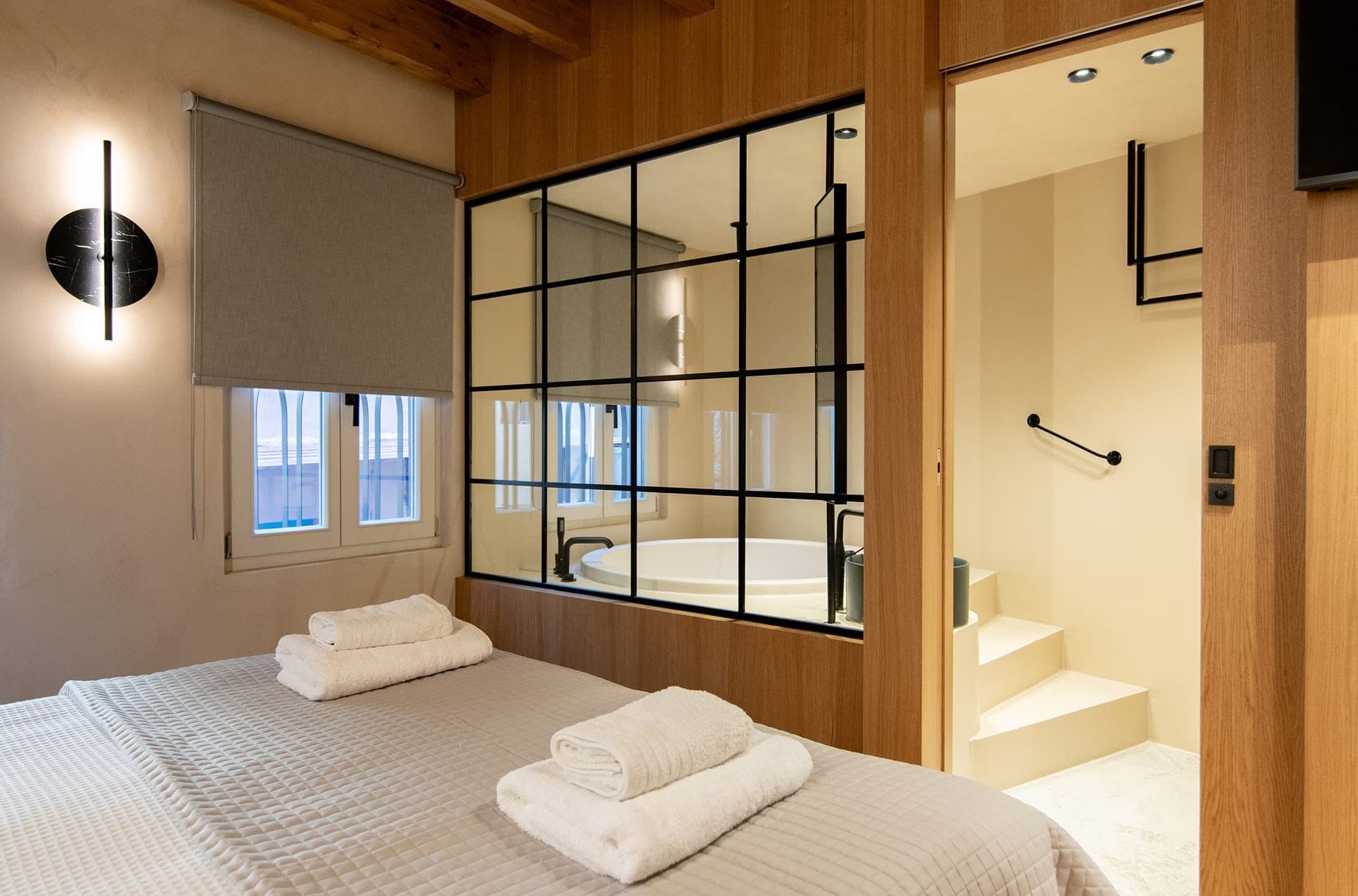 One-Bedroom Family Suite with Indoor Tub, Old Town View, and Balcony
