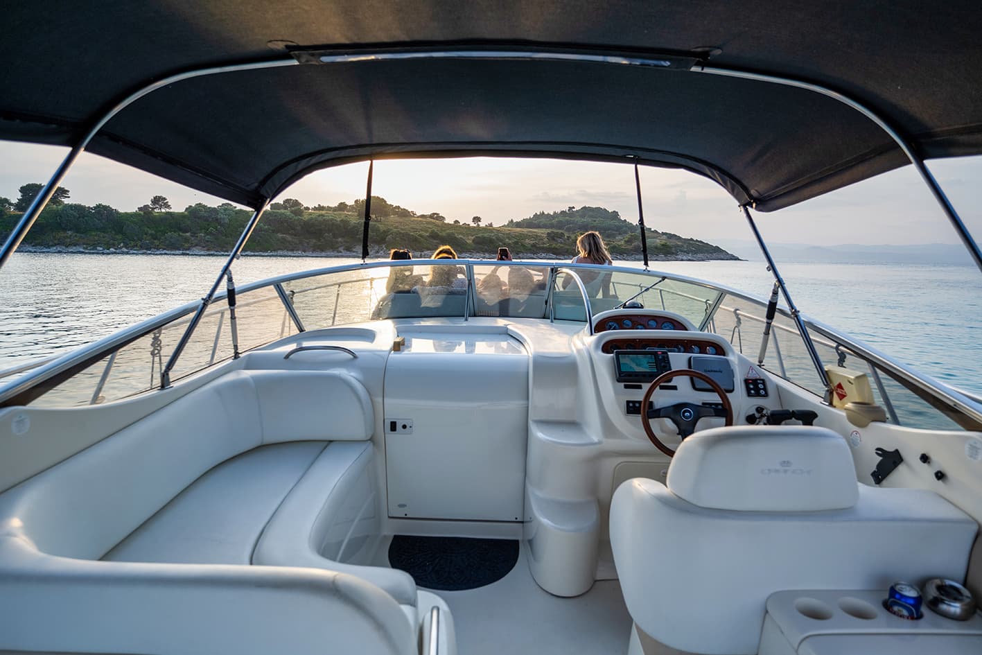 Diaporos Island - Blue Laggon - Sunset 8 hours · pickup Marina Latoura Lagonisi